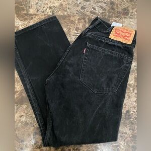 Levi's Men's Black Dark Wash Denim Pants